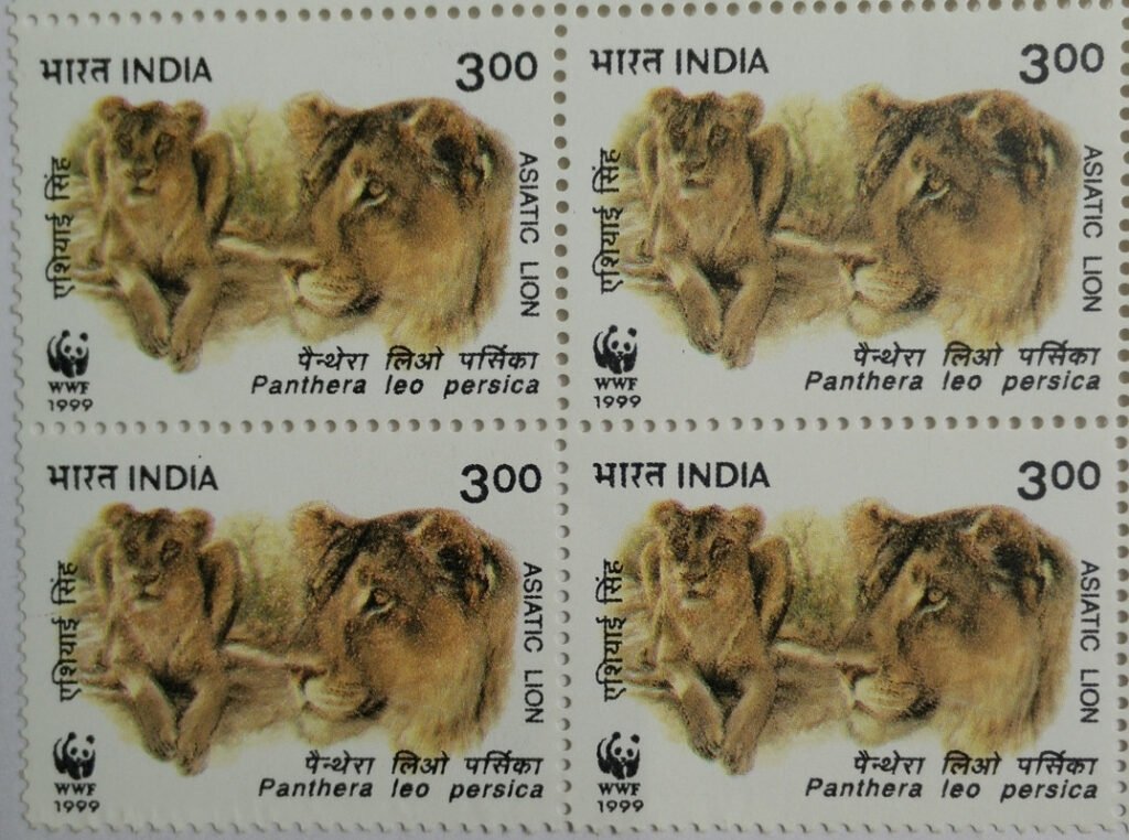 Asiatic Lion Panthera Leo Persica Thematic Rs.3