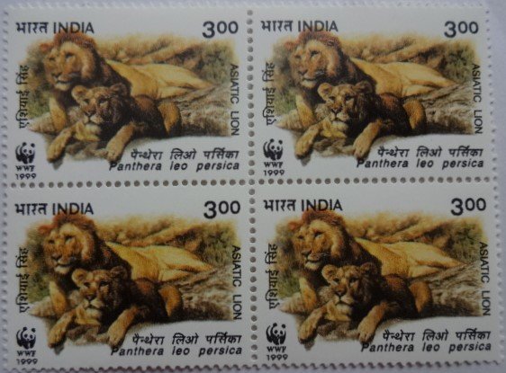 Asiatic Lion Panthera Leo Persica Thematic Rs.3