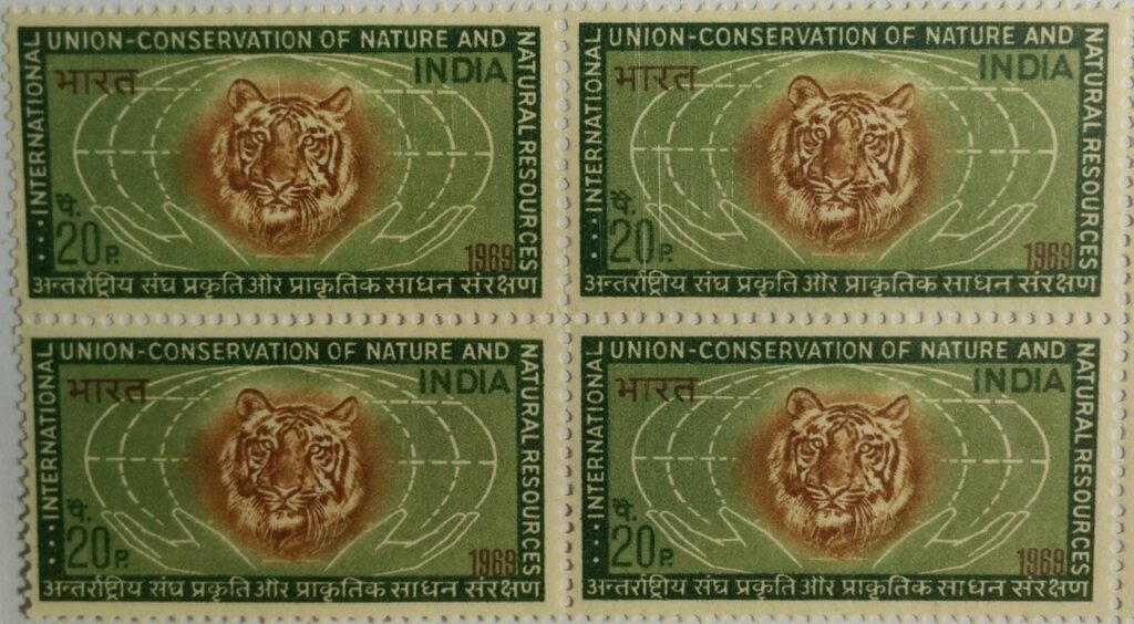 International Union for The Conservation of Nature & Natural Resources. Conference, Tiger Head, Globe, Hands, 20 P.