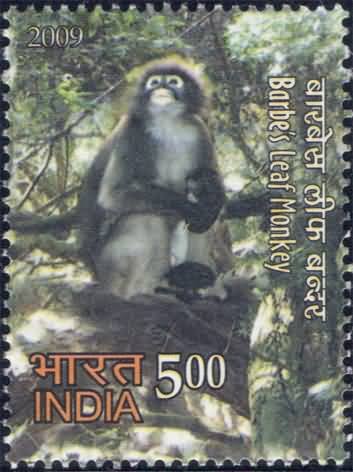 BARBES Leaf Monkey Thematic Barbes Leaf Monkey Rs. 5 - MNH