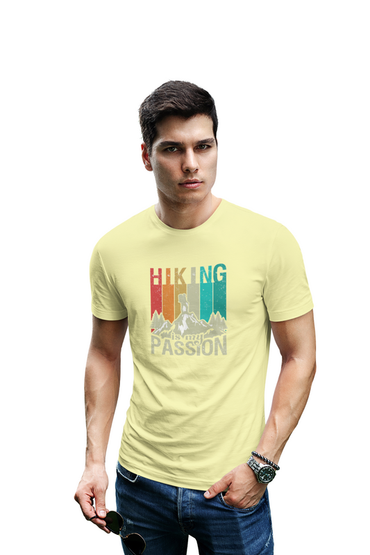 wildlifekart.com Presents Men Cotton Regular Fit T-Shirt | Design : hiking is my passion - Image 2