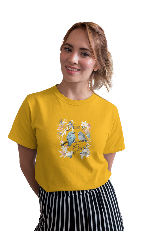 wildlifekart.com Presents Women Cotton Regular Fit T-Shirt | Design : tiger head on black background - Image 4