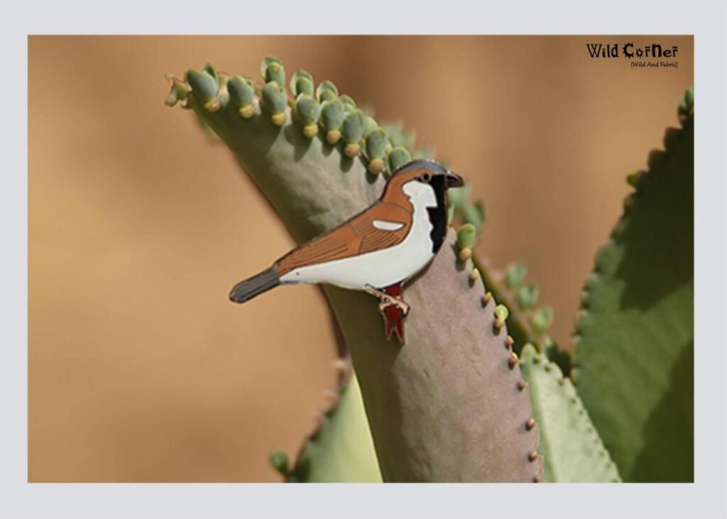 House Sparrow Lapel Pin by Wildcorner