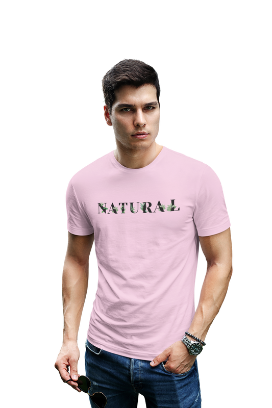 wildlifekart.com Presents Men Cotton Regular Fit T-Shirt | Design : natural text