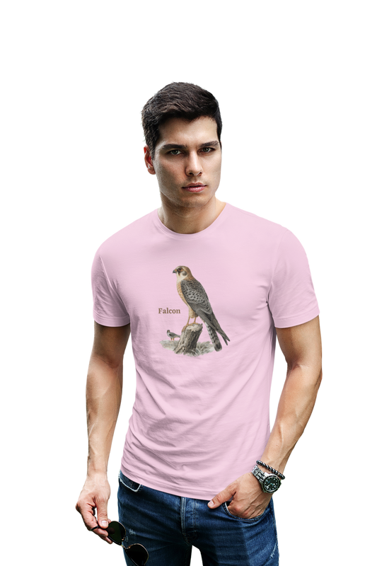 wildlifekart.com Presents Men Cotton Regular Fit T-Shirt | Design : Falcon - Image 5