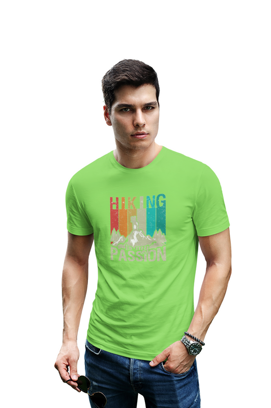 wildlifekart.com Presents Men Cotton Regular Fit T-Shirt | Design : hiking is my passion - Image 5