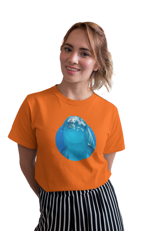 wildlifekart.com Presents Women Cotton Regular Fit T-Shirt | Design : 2 birds have a great day