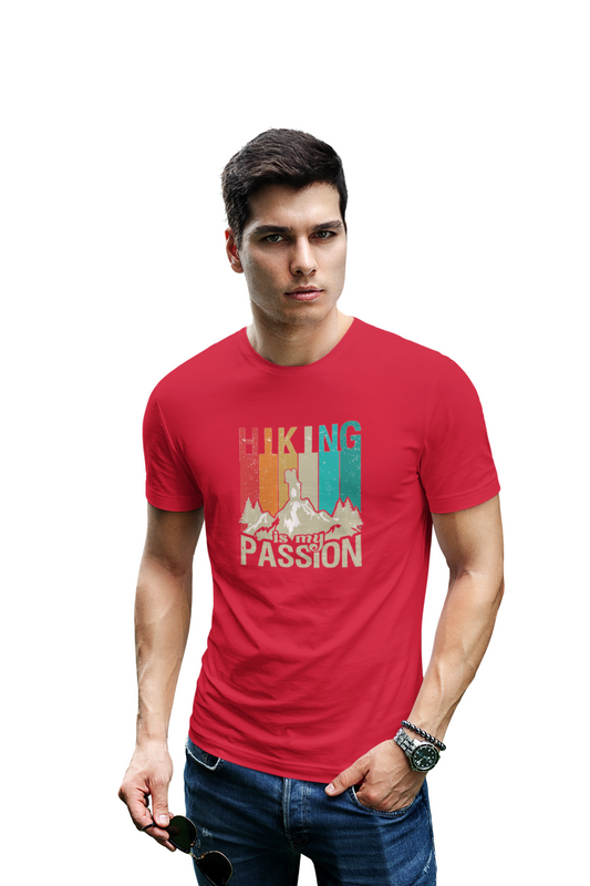 wildlifekart.com Presents Men Cotton Regular Fit T-Shirt | Design : hiking is my passion - Image 7