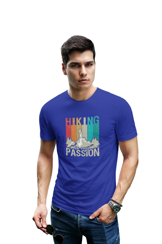 wildlifekart.com Presents Men Cotton Regular Fit T-Shirt | Design : hiking is my passion - Image 8