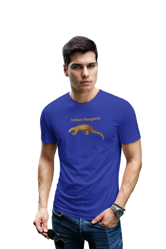 wildlifekart.com Presents Men Cotton Regular Fit T-Shirt | Design : Indian Pangolin - Image 7