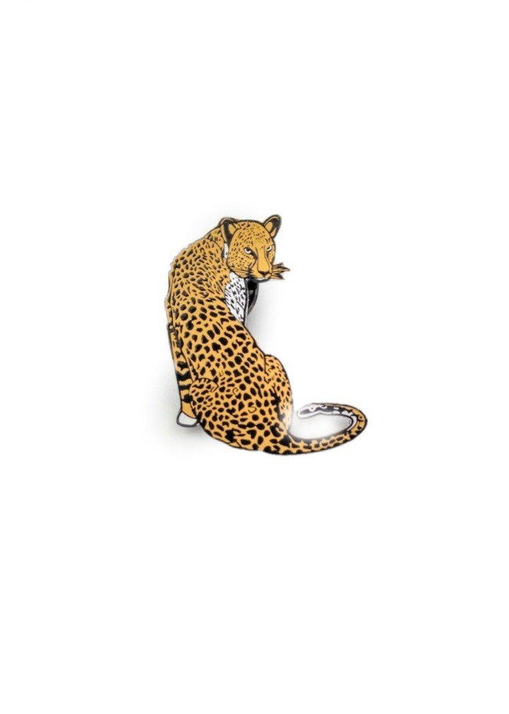 Leopard Standing Lapel Pin / Brooche by Wildcorner - Image 2