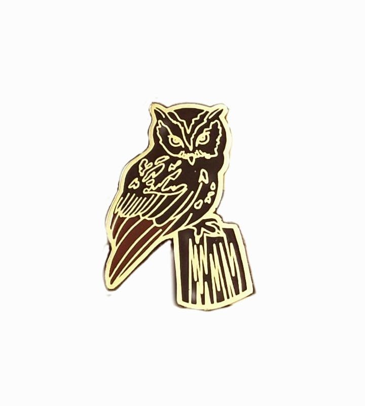 Forest Owl Bird Lapel Pin by Wild Corner, 1 of its kind Lapel Pin