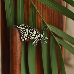 Lime Butterfly Lapel Pin by Wildcorner, 1 of its kind Lapel Pin