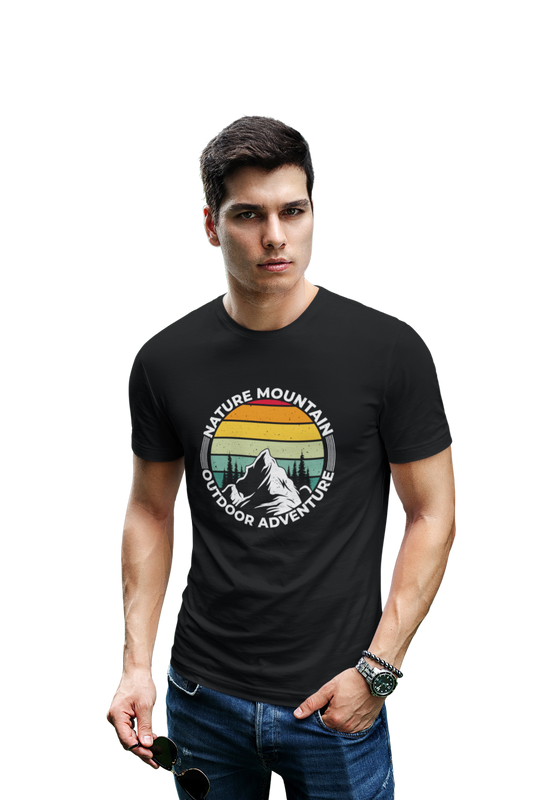 wildlifekart.com Presents Men Cotton Regular Fit T-Shirt | Design : Outdoor Adventure