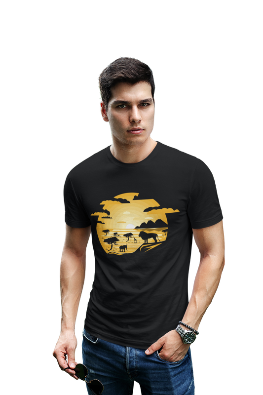 wildlifekart.com Presents Men Cotton Regular Fit T-Shirt | Design :Stay Wild